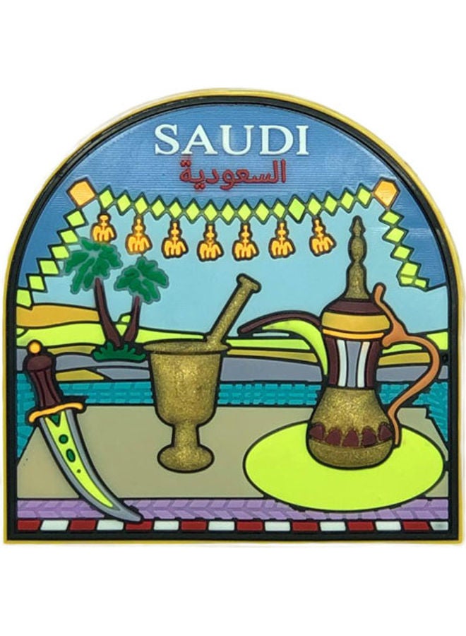 هاندسوم غيفت مغناطيس ثلاجة من المطاط متعدد الألوان 7x7سم  - Image 1