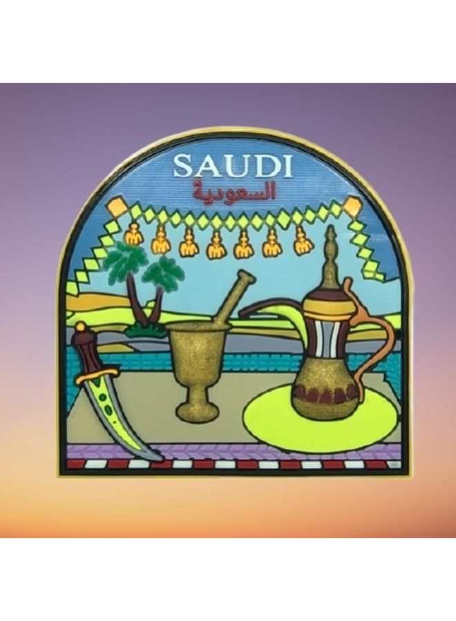 هاندسوم غيفت مغناطيس ثلاجة من المطاط متعدد الألوان 7x7سم  - Image 2