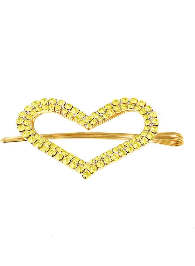 AIWANTO 2-Pieace Golden Heart Hair Clips  - Image 1