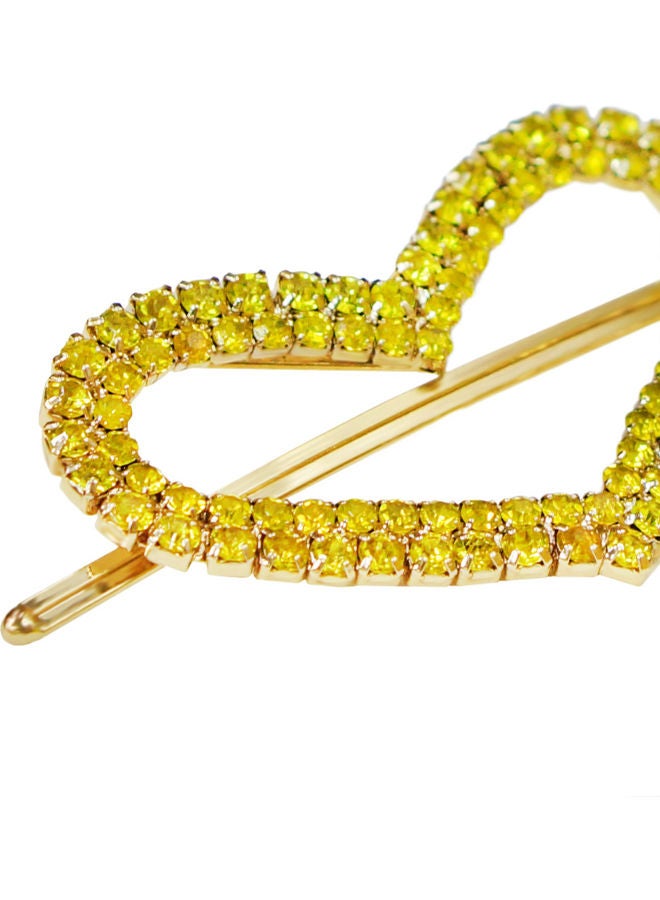 AIWANTO 2-Pieace Golden Heart Hair Clips  - Image 2