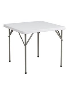 Simple Foldable Table White 68 x 68 x 74cm