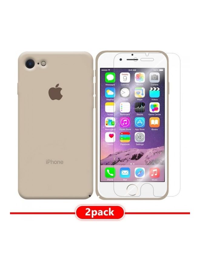 مارجون غطاء حماية مع لاصقة حماية للشاشة لهاتف آيفون 7/8 بيج - Image 2