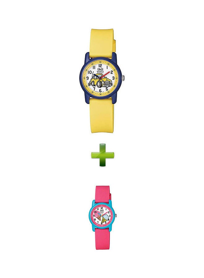 Q&Q Kids' Analog Wrist Watch Vr41J009Y Whit Water Resistant Analog Watch VR41J007Y  - Image 1