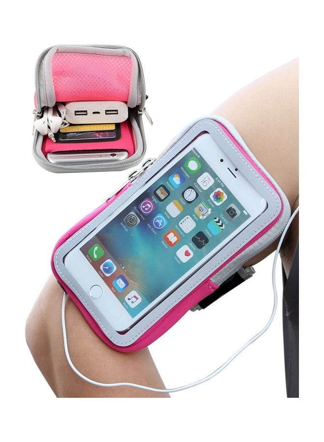 Sports Waterproof Armband For Smartphone Pink - Image 1