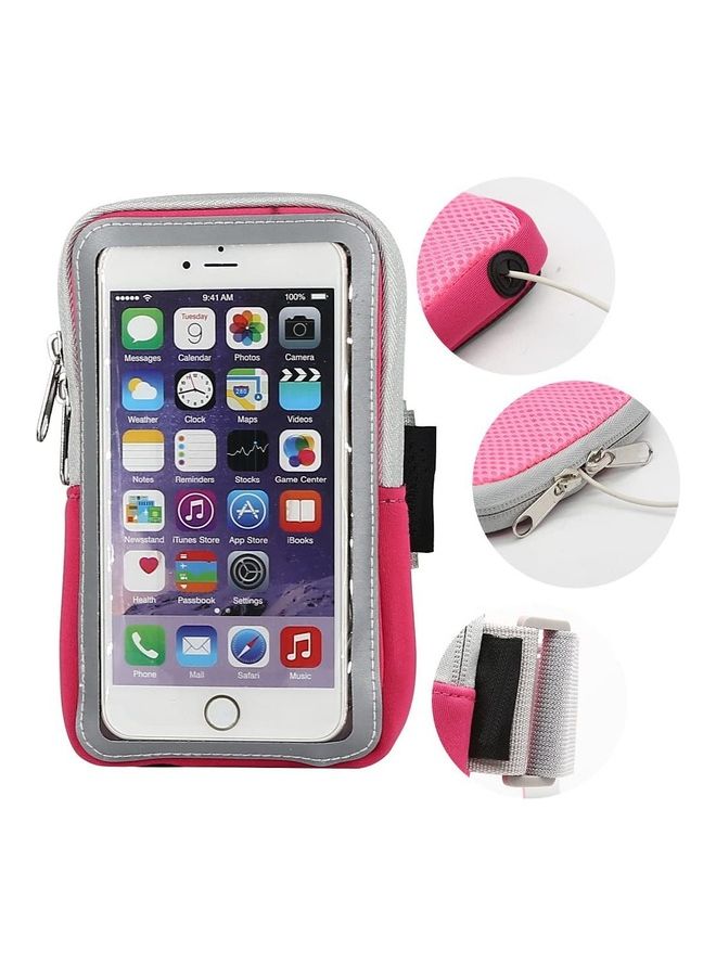 Sports Waterproof Armband For Smartphone Pink - Image 2