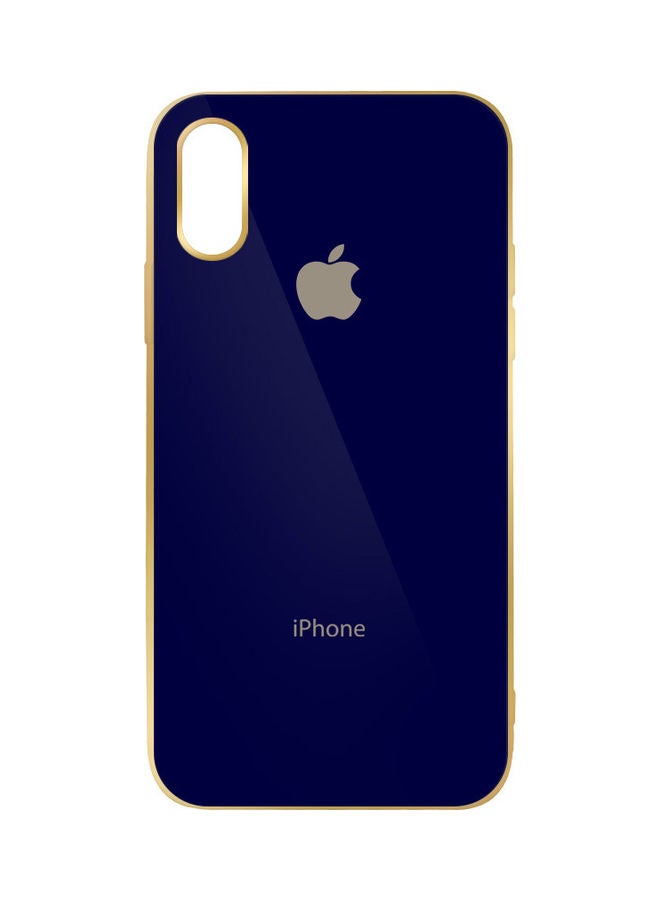 مارجون غطاء حماية مع لاصقة حماية للشاشة لهاتف آيفون XS/X أزرق - Image 2