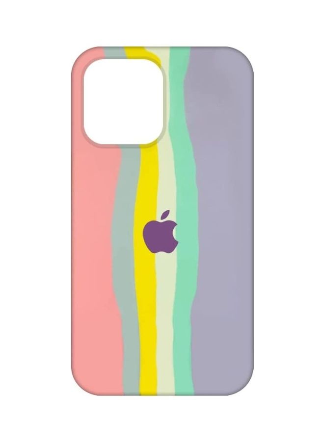 MARGOUN - Rainbow Silicone Case Cover For iphone 13 Pro Max Multicolour - Image 1