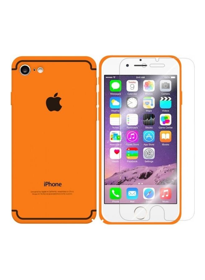 MARGOUN Case Cover And Screen Protector For iPhone 7/8 Orange - Image 1