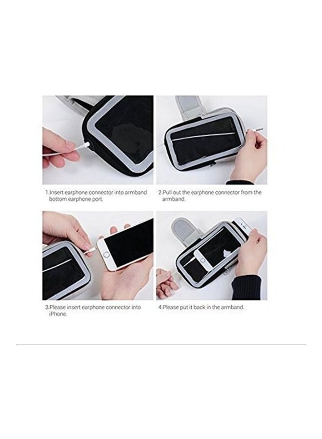 Sports Waterproof Armband For Smartphone Black