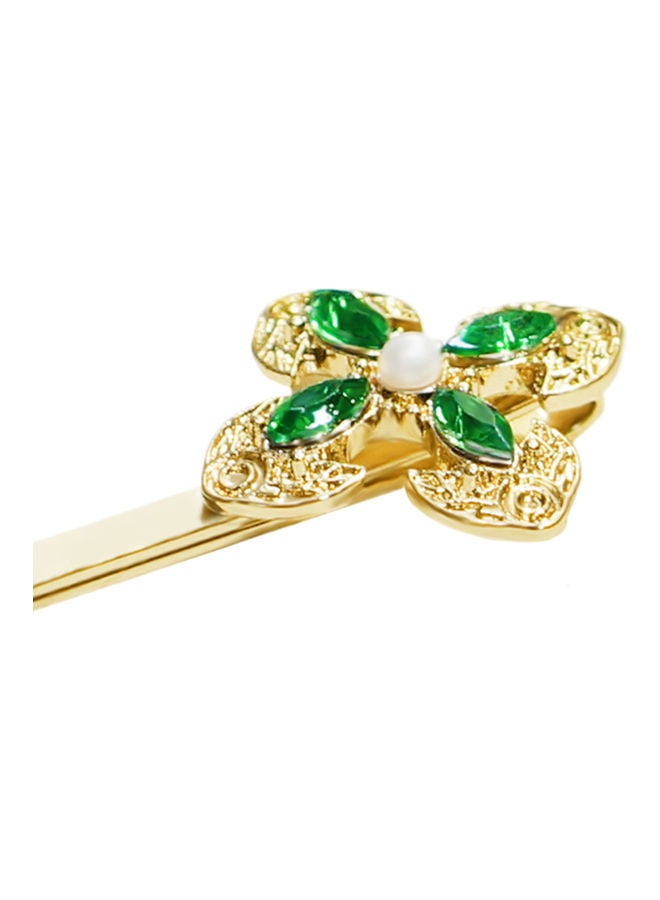 AIWANTO - Alissa Rhinestone Flower Hair Clips - Image 1