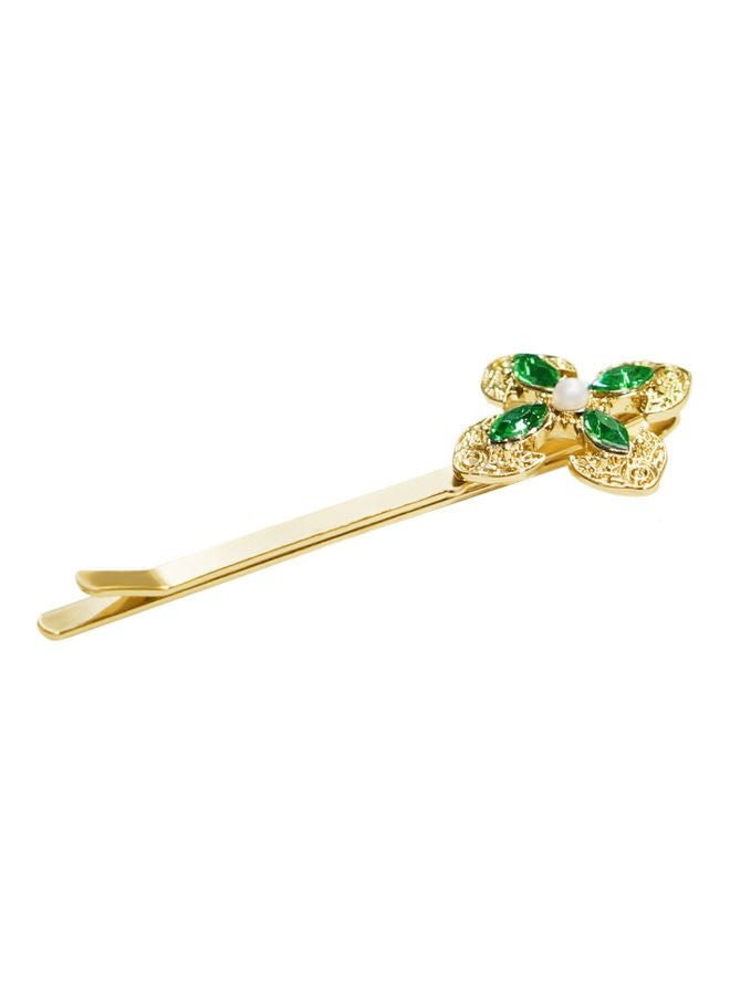AIWANTO - Alissa Rhinestone Flower Hair Clips - Image 1