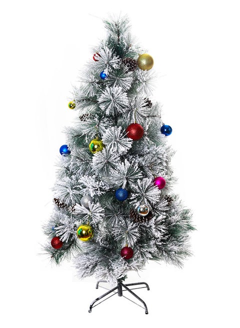 Artificial Snow Christmas Tree Grey/Green