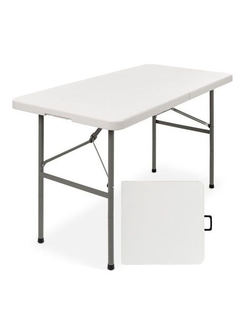 Foldable Table White 122x61x74cm