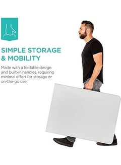 Home Time Foldable Table White 122x61x74cm  - Image 2