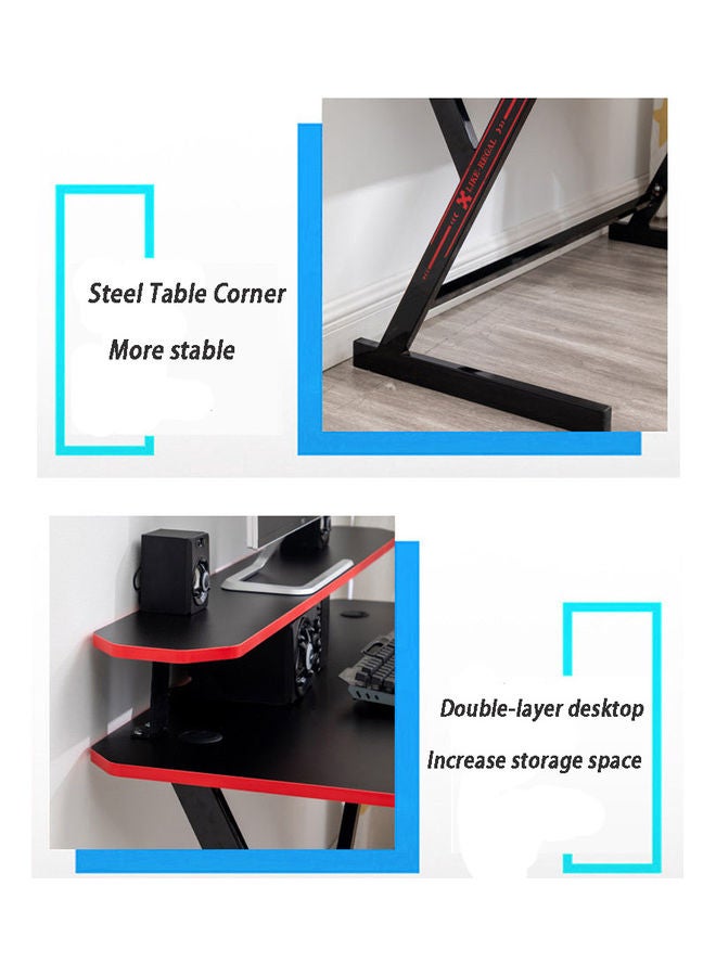 عربست - Gaming Computer Desk With Removable Monitor Stand Black 47.2x29.1x21.1inch - Image 1