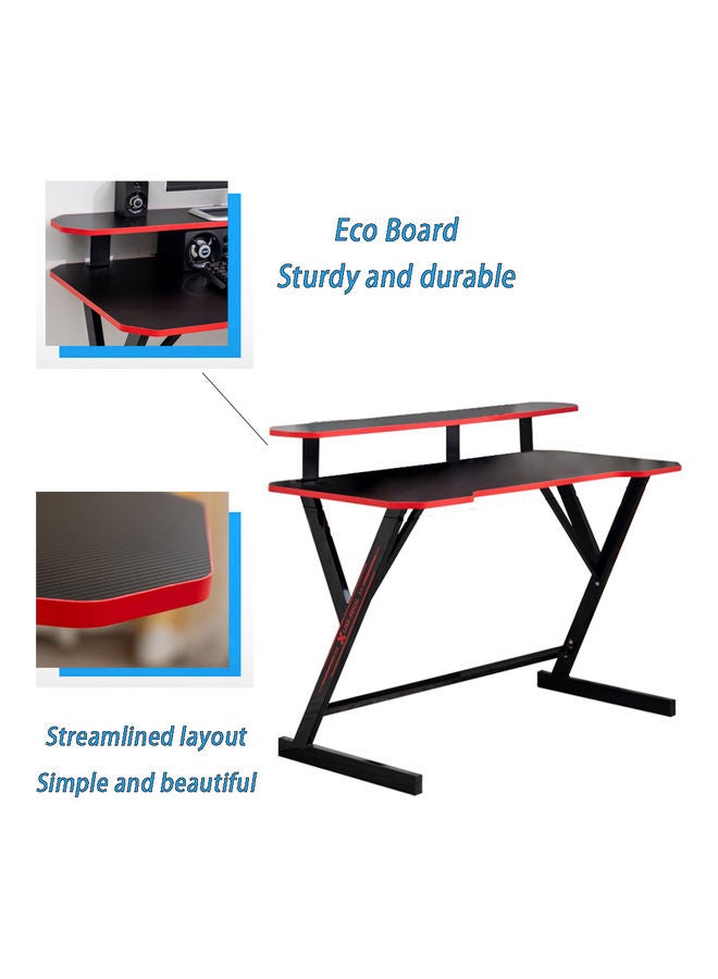 عربست - Gaming Computer Desk With Removable Monitor Stand Black 47.2x29.1x21.1inch - Image 1