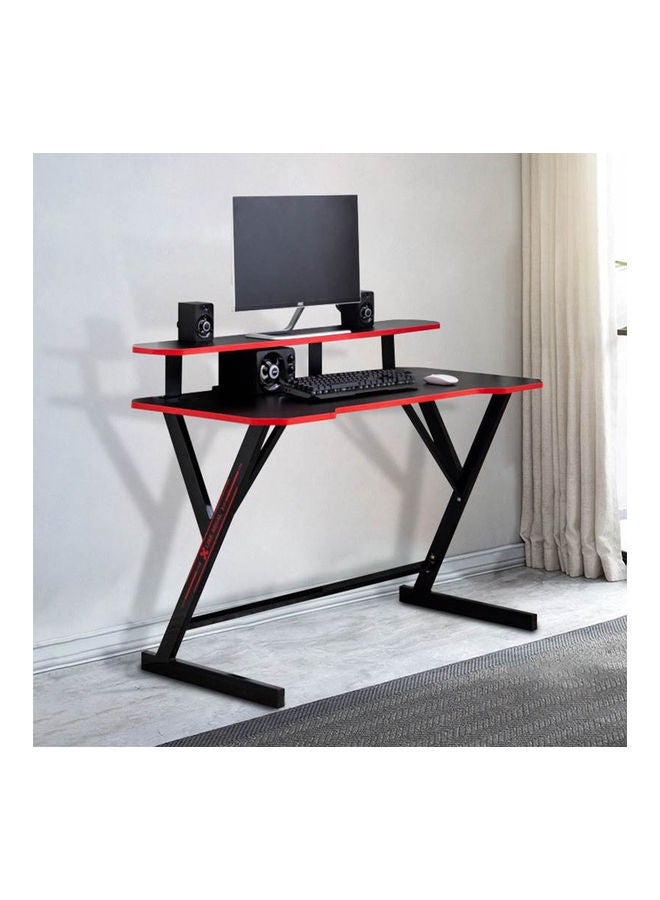 عربست - Gaming Computer Desk With Removable Monitor Stand Black 47.2x29.1x21.1inch - Image 1