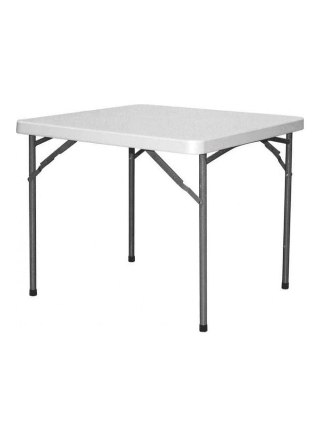 Home Time - Simple Foldable Table White 86 x 86 x 74cm - Image 1