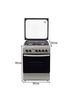 4-Burner Stainless Steel Cooking Gas Stove SGC 5470MSFS Silver/Black - v1636950731/N18169931A_8