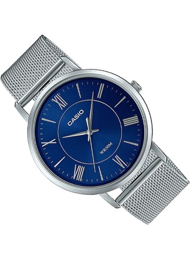 كاسيو ساعة دريس بعقارب وسوار شبكي للرجال - Image 2