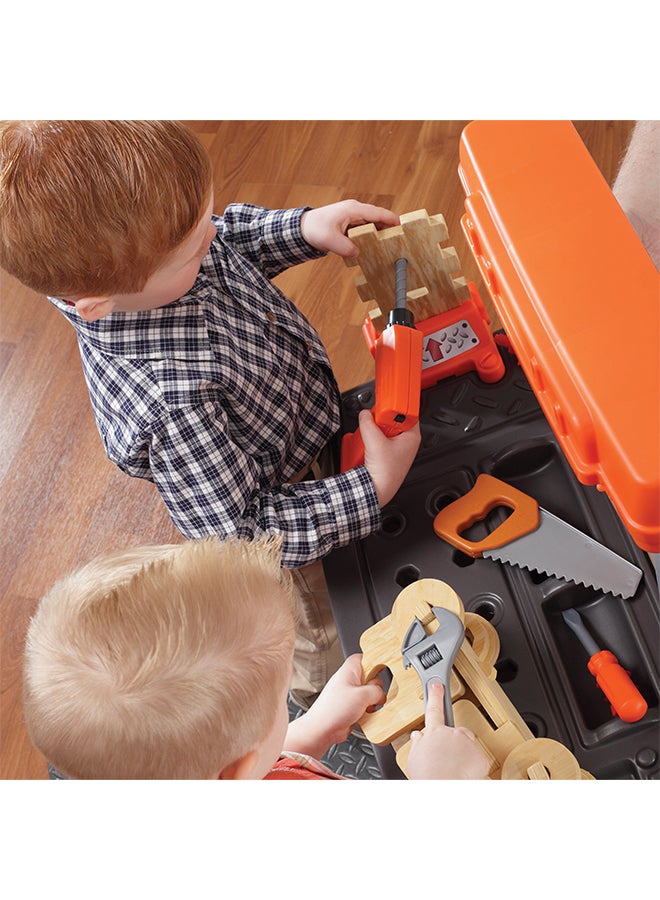 Step2 Handyman Workbench For Kids Orange 90x92x33cm  - Image 3