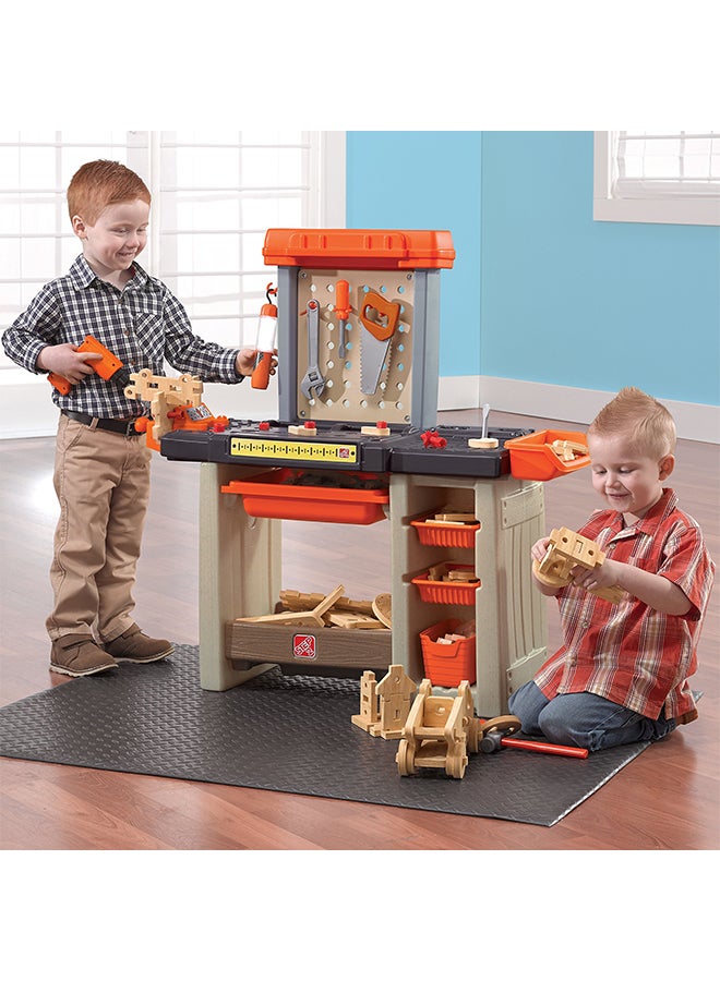 Step2 Handyman Workbench For Kids Orange 90x92x33cm  - Image 4