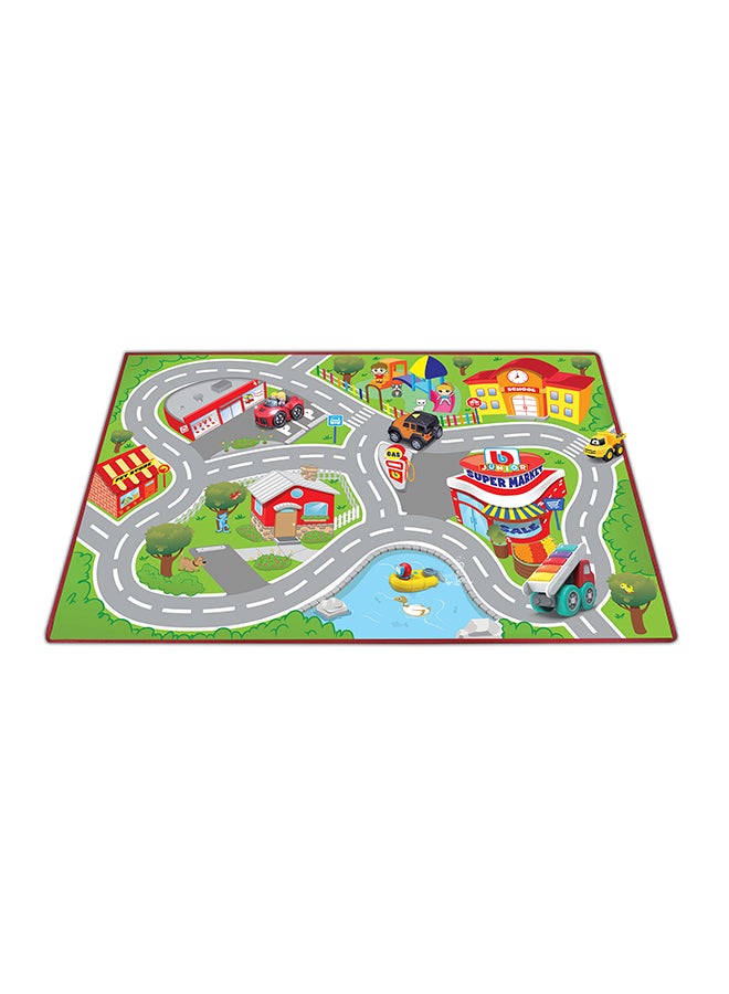 BB Junior Ferrari - Junior City Playmat multicolour 100x70cm - Image 4