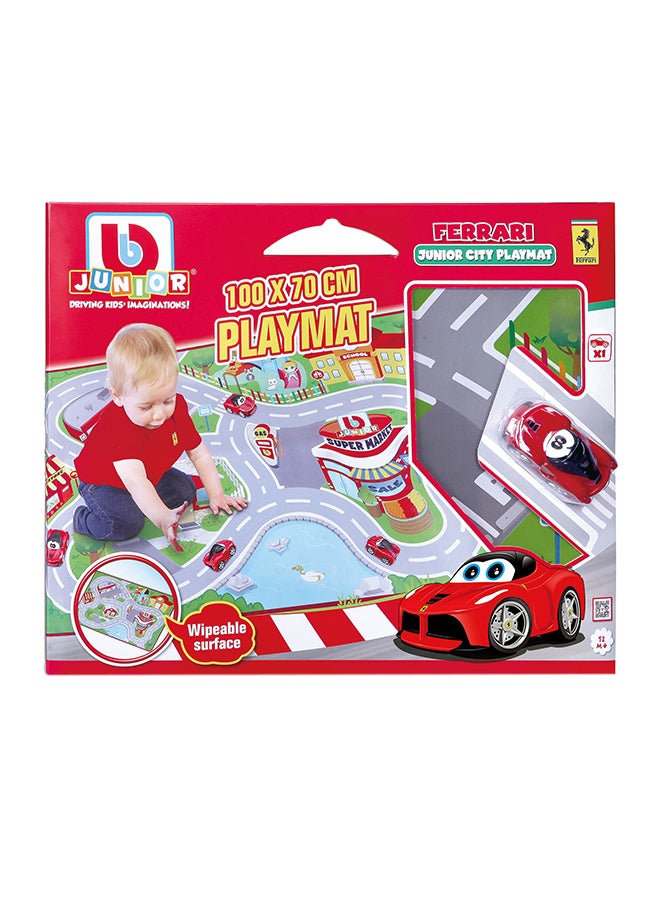 BB Junior Ferrari - Junior City Playmat multicolour 100x70cm - Image 1