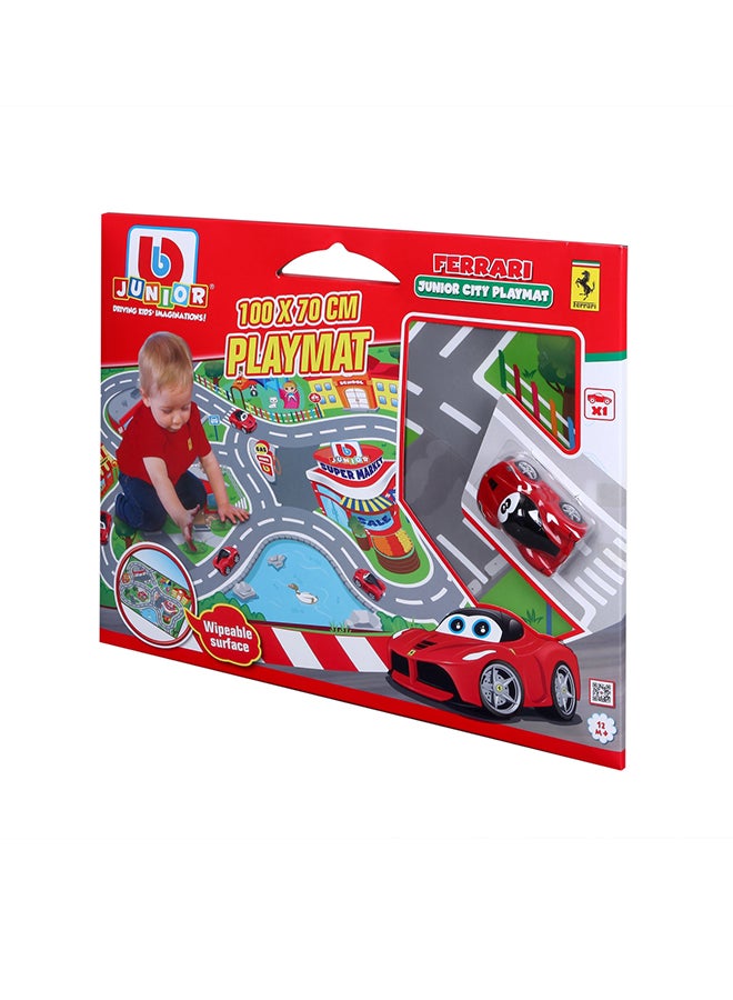 BB Junior Ferrari - Junior City Playmat multicolour 100x70cm - Image 2
