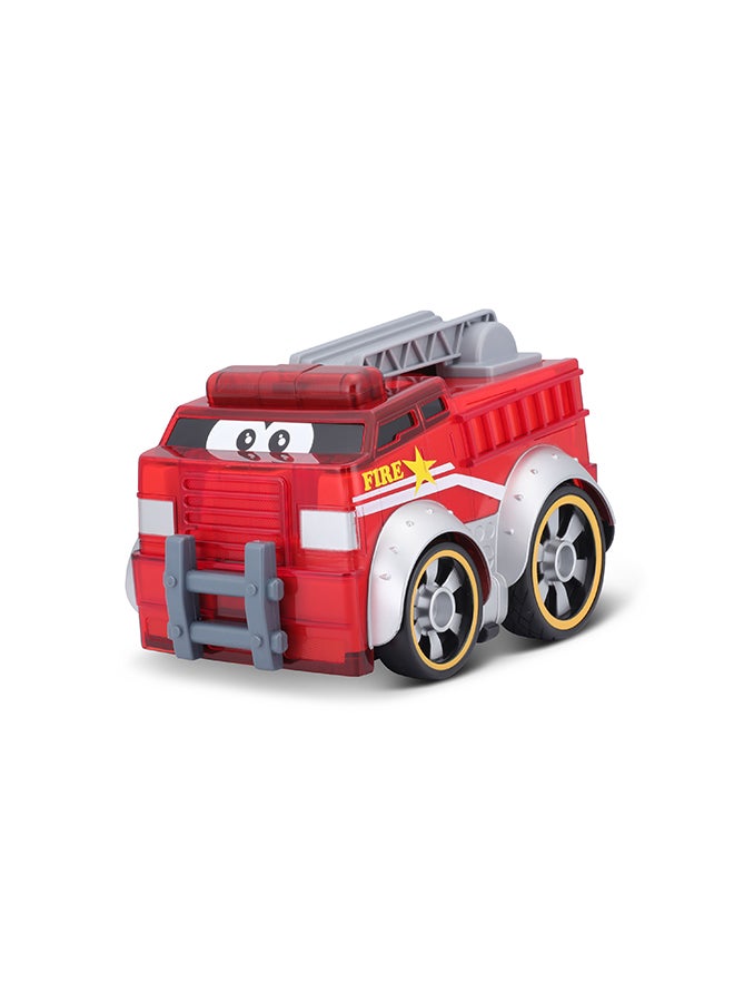 BB Junior Push & Glow - Fire Truck Toy For Kids Multicolour 22.86x15.24x16.51cm  - Image 2