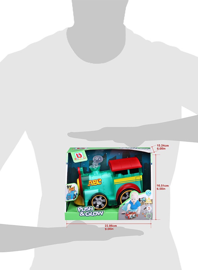 BB Junior Push & Glow - Train Toy For Kids Green 22.86x15.24x16.51cm  - Image 4
