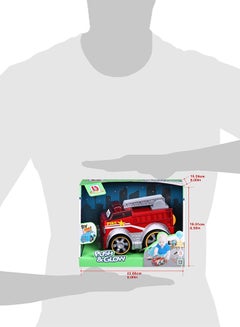 Push & Glow - Fire Truck Toy For Kids Multicolour 22.86x15.24x16.51cm - v1636962953/N51496767A_4