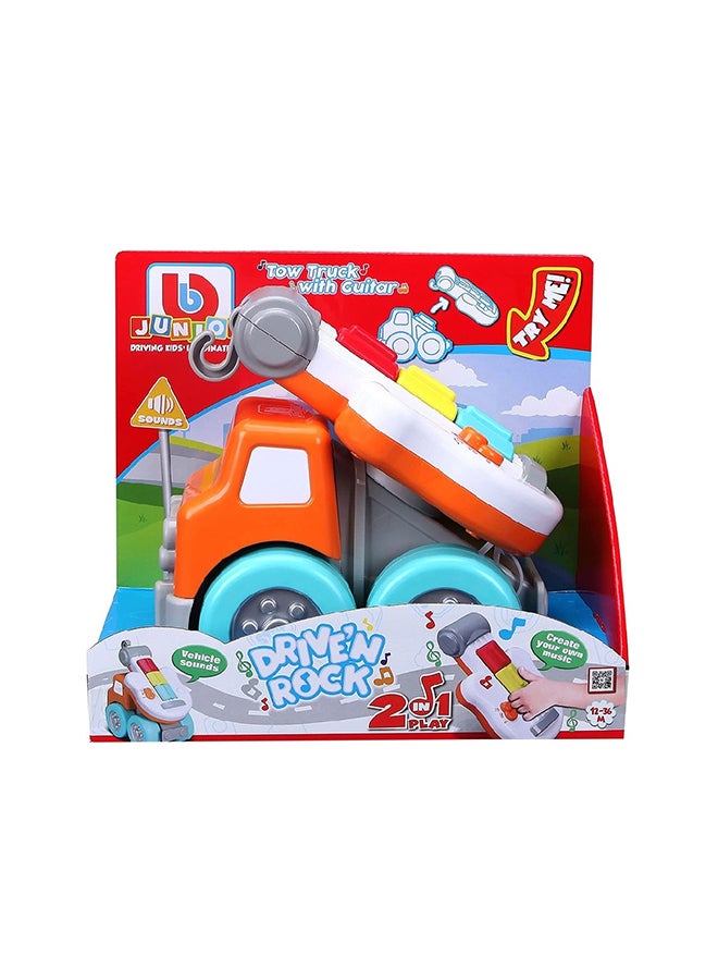BB Junior Tow Truck With Guitar Multicolour 24.77x14.61x21.59cm  - Image 2