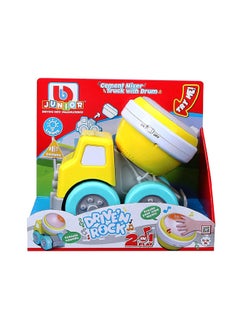 BB Junior Cement Mixer Truck With Drum Multicolour 24.77x14.61x21.59cm  - Image 1