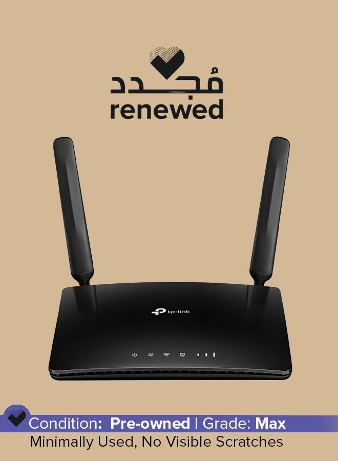 TP-LINK Renewed - Archer AC750 Wireless Dual Band 4G LTE Router Black - Image 1
