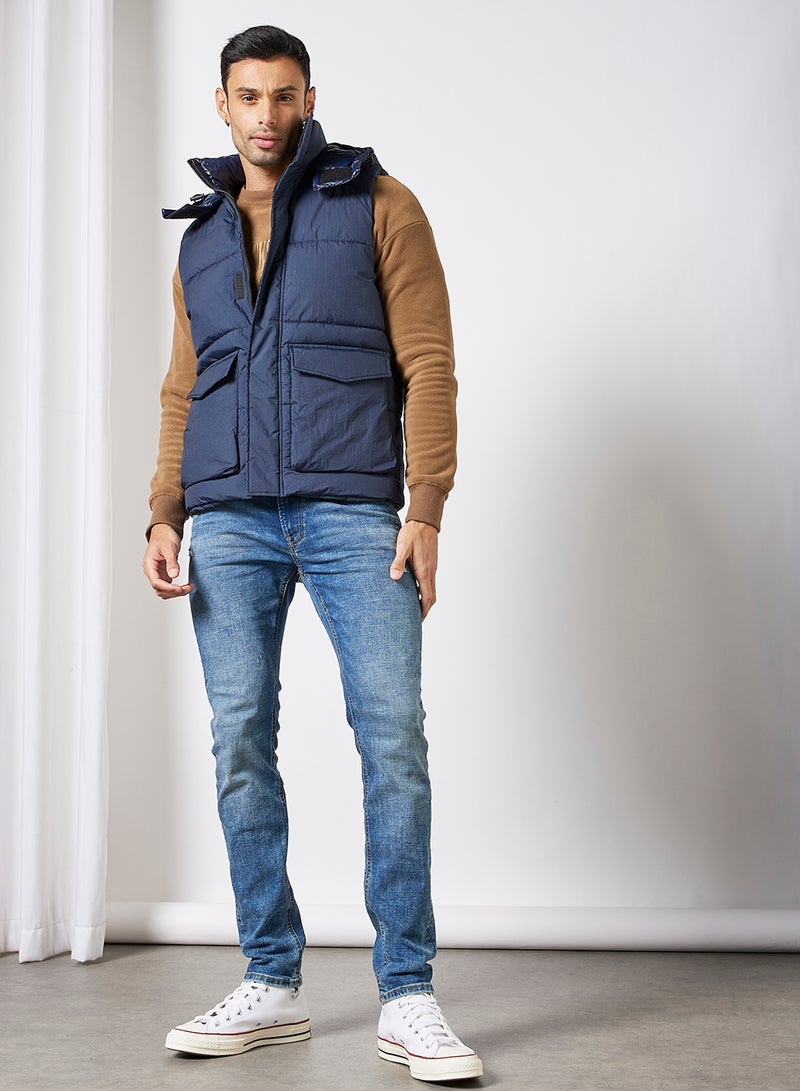 JACK & JONES Padded Gilet Navy  - Image 2