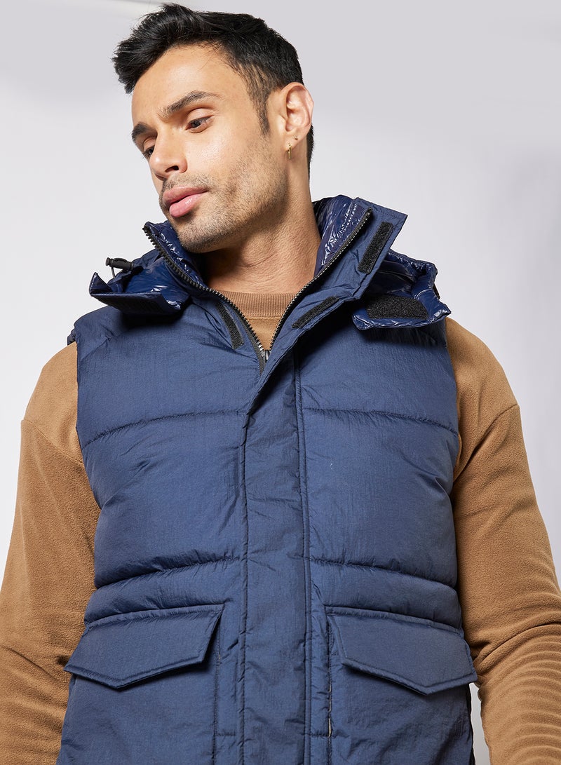 JACK & JONES Padded Gilet Navy  - Image 4