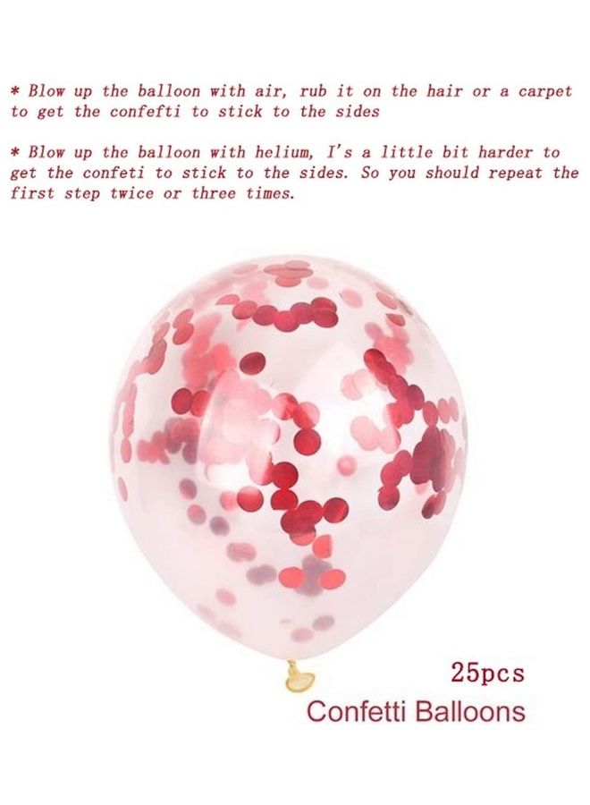 MissTiara 50-Piece Confetti Party Balloons 12inch - Image 2