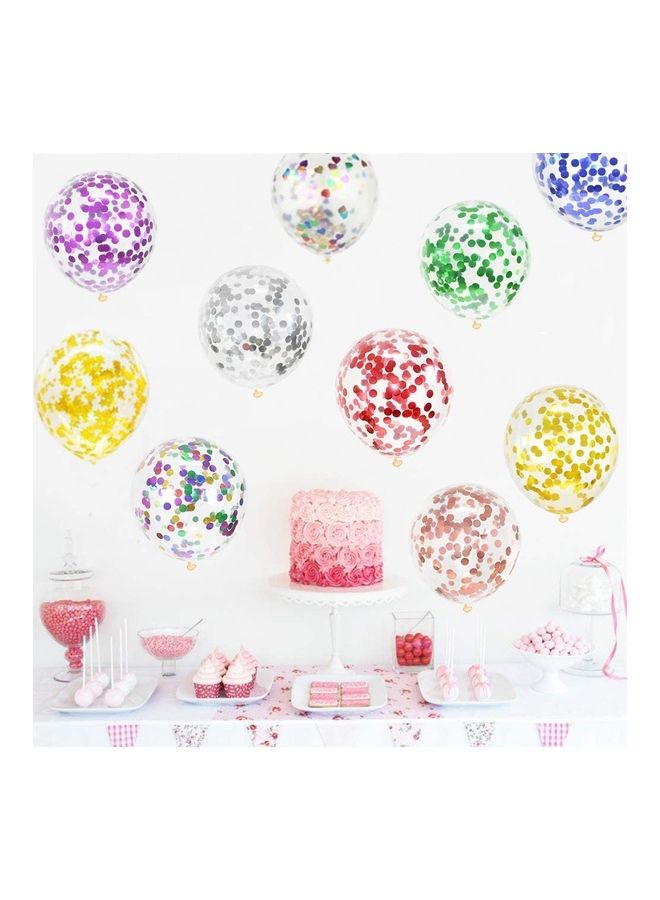 MissTiara 50-Piece Confetti Party Balloons 12inch - Image 4