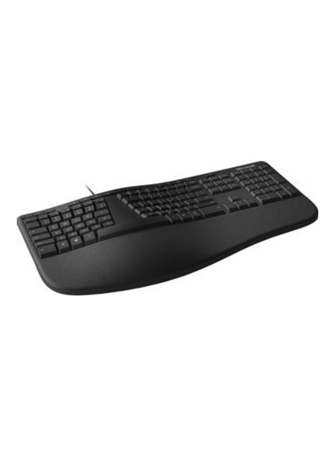 Microsoft - Ergonomic Wired Keyboard LXM-00020 Black - Image 1