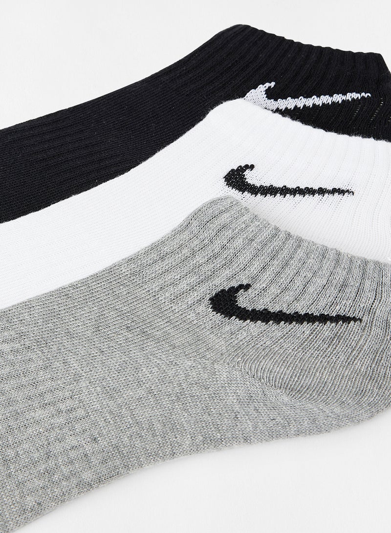 Nike Everyday Training Ankle Socks (Pack of 3) Multicolour - Image 2