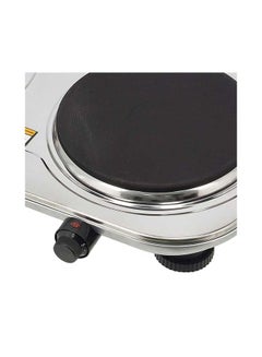 GEEPAS Stainless Steel Double Hot Plate Indicator Light Adjustable Temperature Control Overheat Protection Non-Slip Feet Auto Thermostat Hot Plate for Kitchen Camping 2500 W GHP32024 Silver  - Image 3