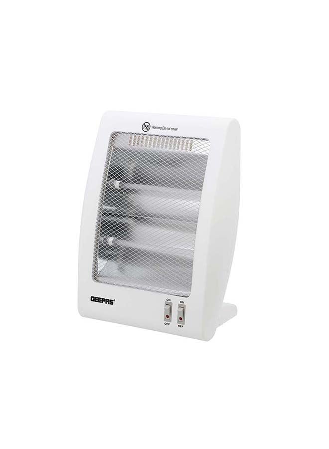 GEEPAS - Quartz Heater| High Performance Heater with 2 Heating Power| Quartz Tubes with Instant Heating and Automatic Tip-Over Protection| Long and Equably Heating| Light-Weight and Portable| 2 Years Warranty 800.0 W GQH28522 White - Image 1