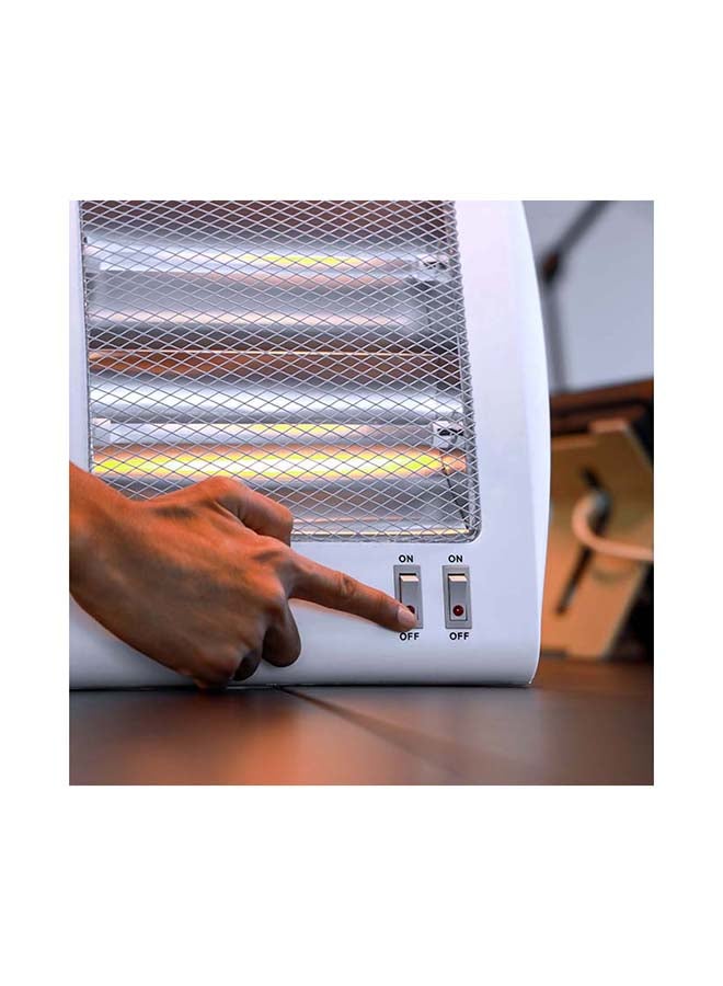 GEEPAS - Quartz Heater| High Performance Heater with 2 Heating Power| Quartz Tubes with Instant Heating and Automatic Tip-Over Protection| Long and Equably Heating| Light-Weight and Portable| 2 Years Warranty 800.0 W GQH28522 White - Image 1