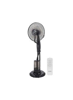16" Mist Fan With Remote Control & LCA Display 3 Speed Setting & Breeze Modes  Oscillation & Tilt Function  0.5-7.5H Timer Function  Transparent Water Tank  Home & Office Use 0.0 L 75.0 W GF21160 Black