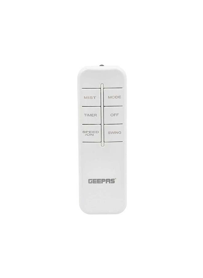 GEEPAS - 16" Mist Fan With Remote Control & LCA Display 3 Speed Setting & Breeze Modes  Oscillation & Tilt Function  0.5-7.5H Timer Function  Transparent Water Tank  Home & Office Use 0.0 L 75.0 W GF21160 Black - Image 1