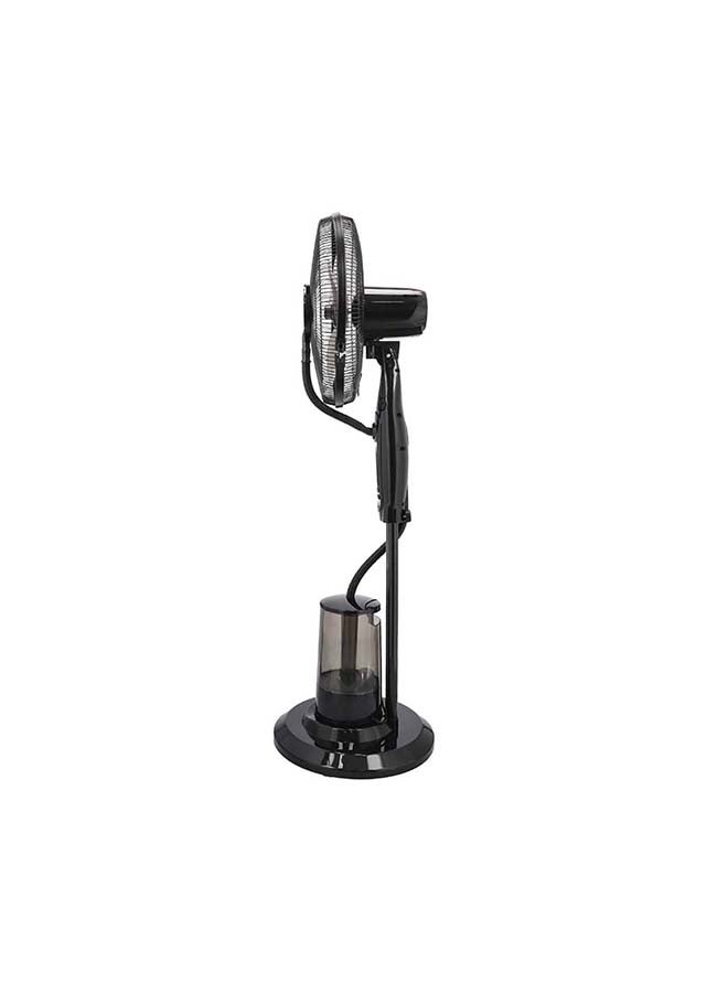 GEEPAS - 16" Mist Fan With Remote Control & LCA Display 3 Speed Setting & Breeze Modes  Oscillation & Tilt Function  0.5-7.5H Timer Function  Transparent Water Tank  Home & Office Use 0.0 L 75.0 W GF21160 Black - Image 1