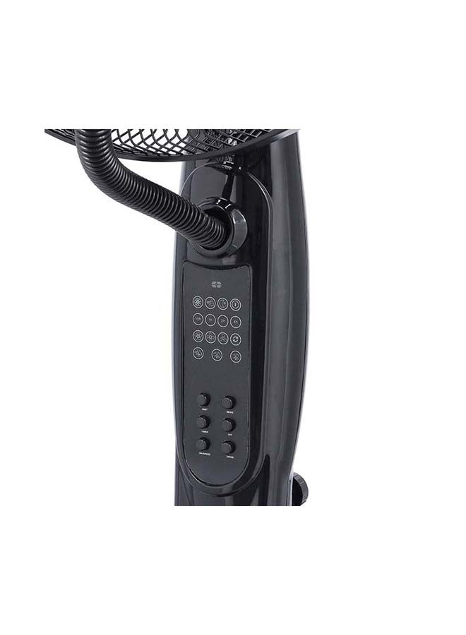 GEEPAS - 16" Mist Fan With Remote Control & LCA Display 3 Speed Setting & Breeze Modes  Oscillation & Tilt Function  0.5-7.5H Timer Function  Transparent Water Tank  Home & Office Use 0.0 L 75.0 W GF21160 Black - Image 1
