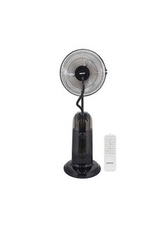 16" Mist Fan With LCD Display & Remote Control 3 Speed Setting & Breeze Modes  Oscillation & Tilt Function  0.5-7.5H Timer Function  Transparent Water Tank  Home & Office Use 0.0 L 75.0 W GF21161 Black