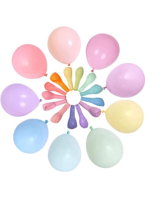 50-Piece Macaron Assorted Rainbow Balloons 10inch
